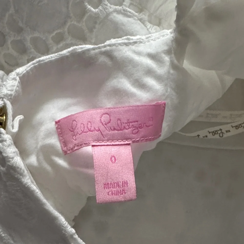Lilly Pulitzer Ivory Floral Lace Intimate - Picture 8 of 10